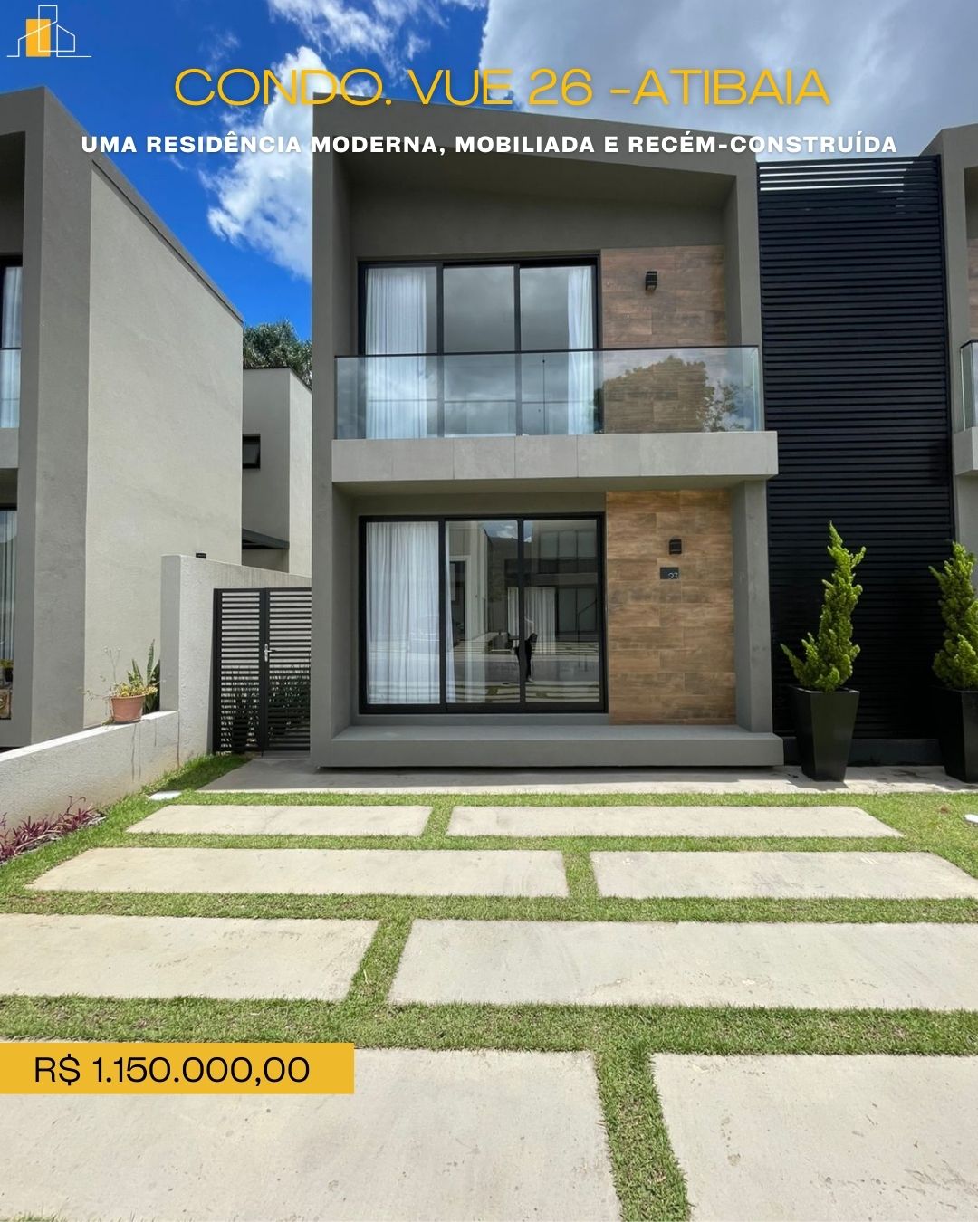 CASA EM CONDOMINIO MOBILADA  CONDOMINIO VUE 26 ATIBAIA