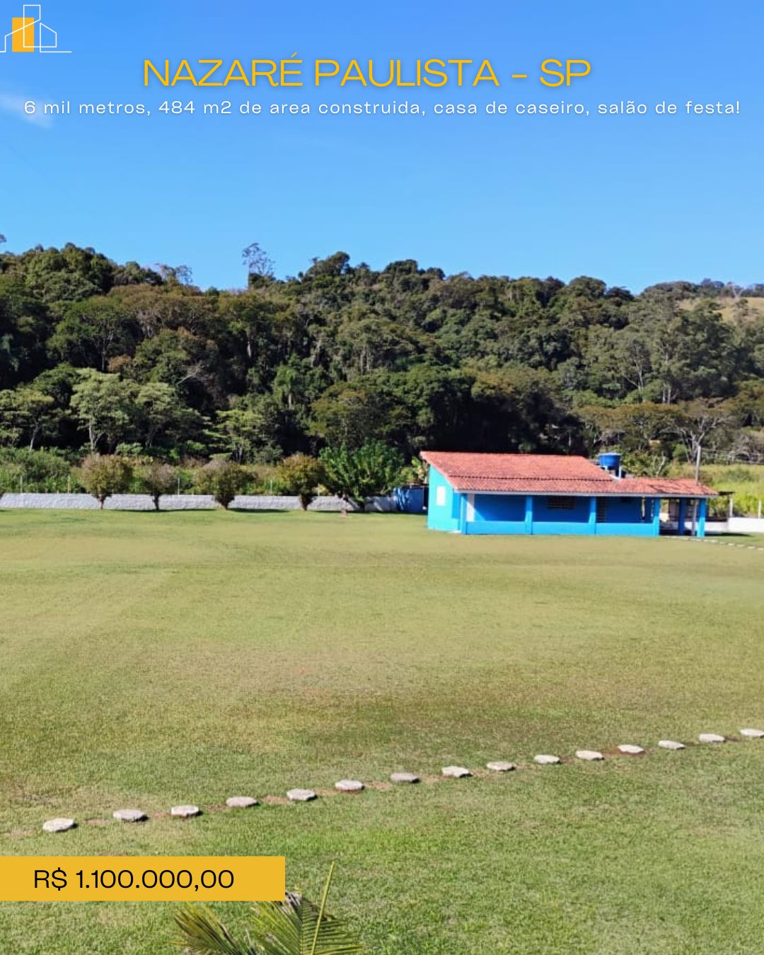 CHACARA COM LAGO EM NAZARE PAULISTA