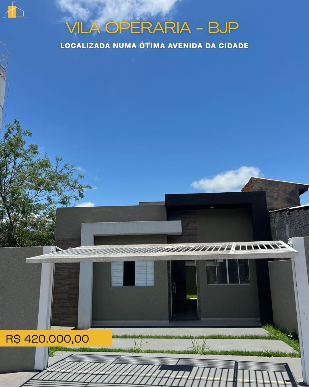 CASA TERREA EM VILA OPERARIA BJP