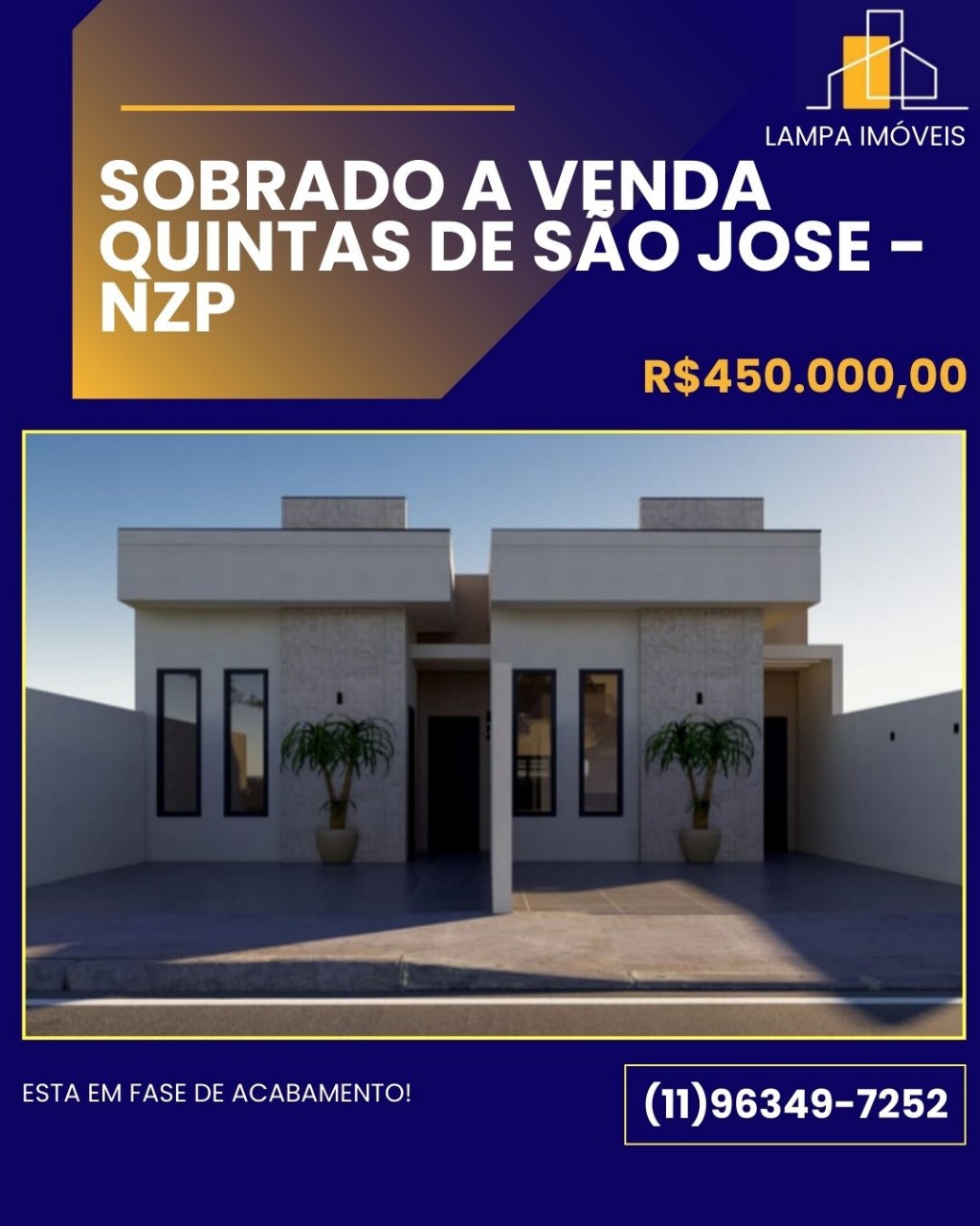 SOBRADO EM QUINTAS DE SÃO JOSE NAZARE PAULISTA