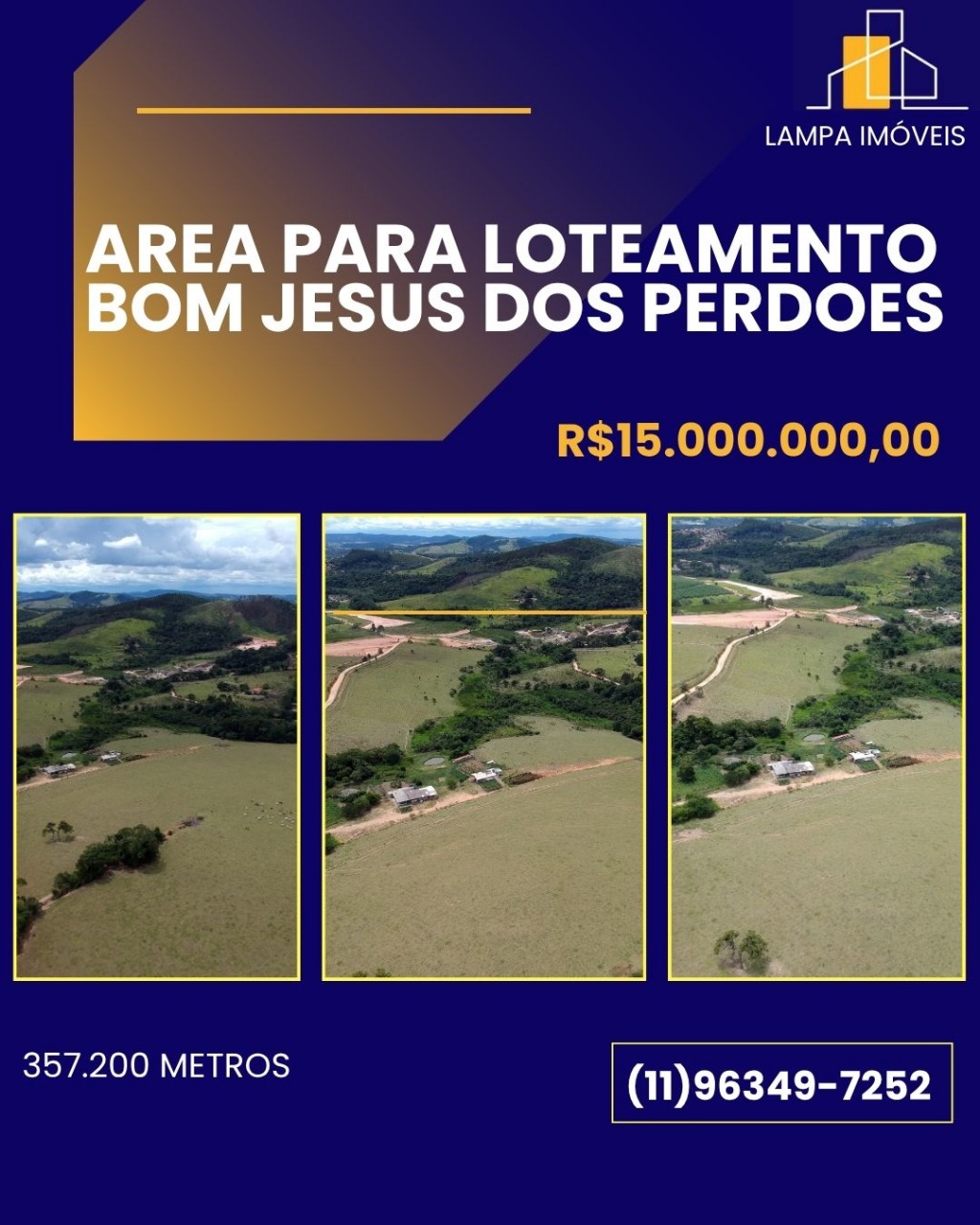 TERRENO EM BJP DE 357.200M2