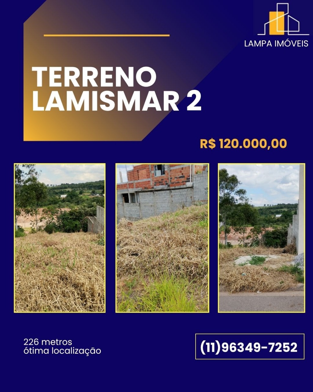 TERRENO NO LAMISMAR 2 EM BJP