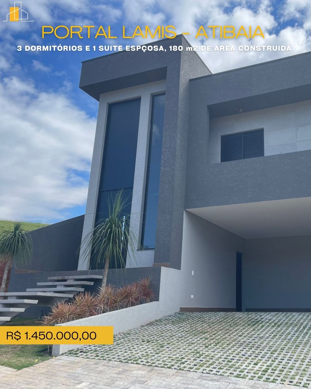 CASA EM CONDOMINIO PORTAL LAMIS ATIBAIA