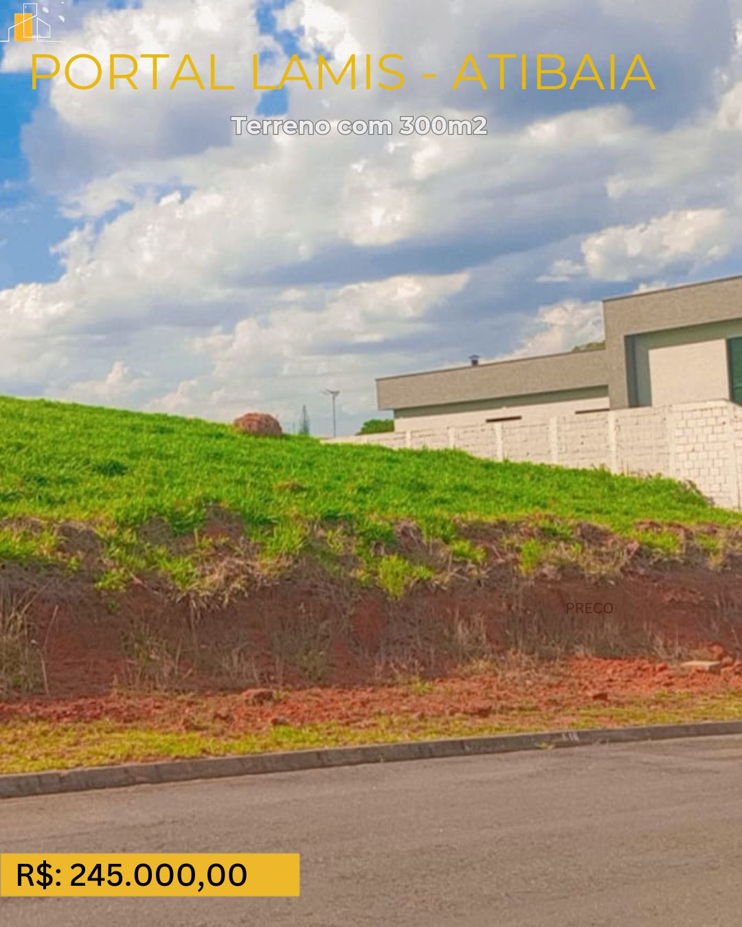 TERRENO EM PORTAL LAMIS DE 300M2  ATIBAIA E16