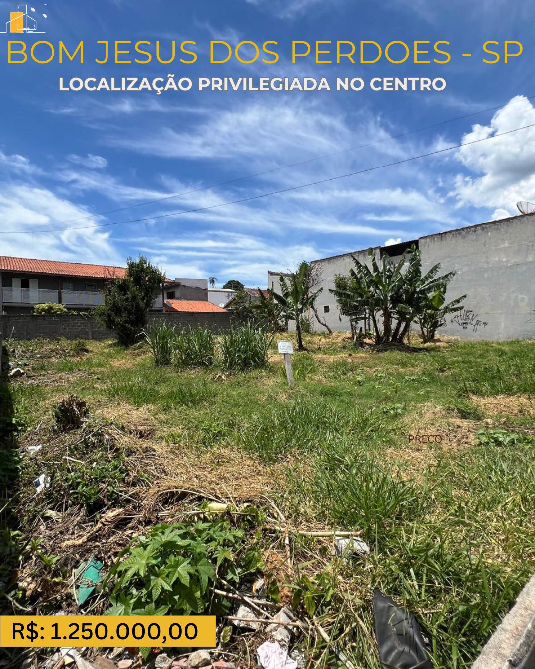 TERRENO NO CENTRO  DE BJP