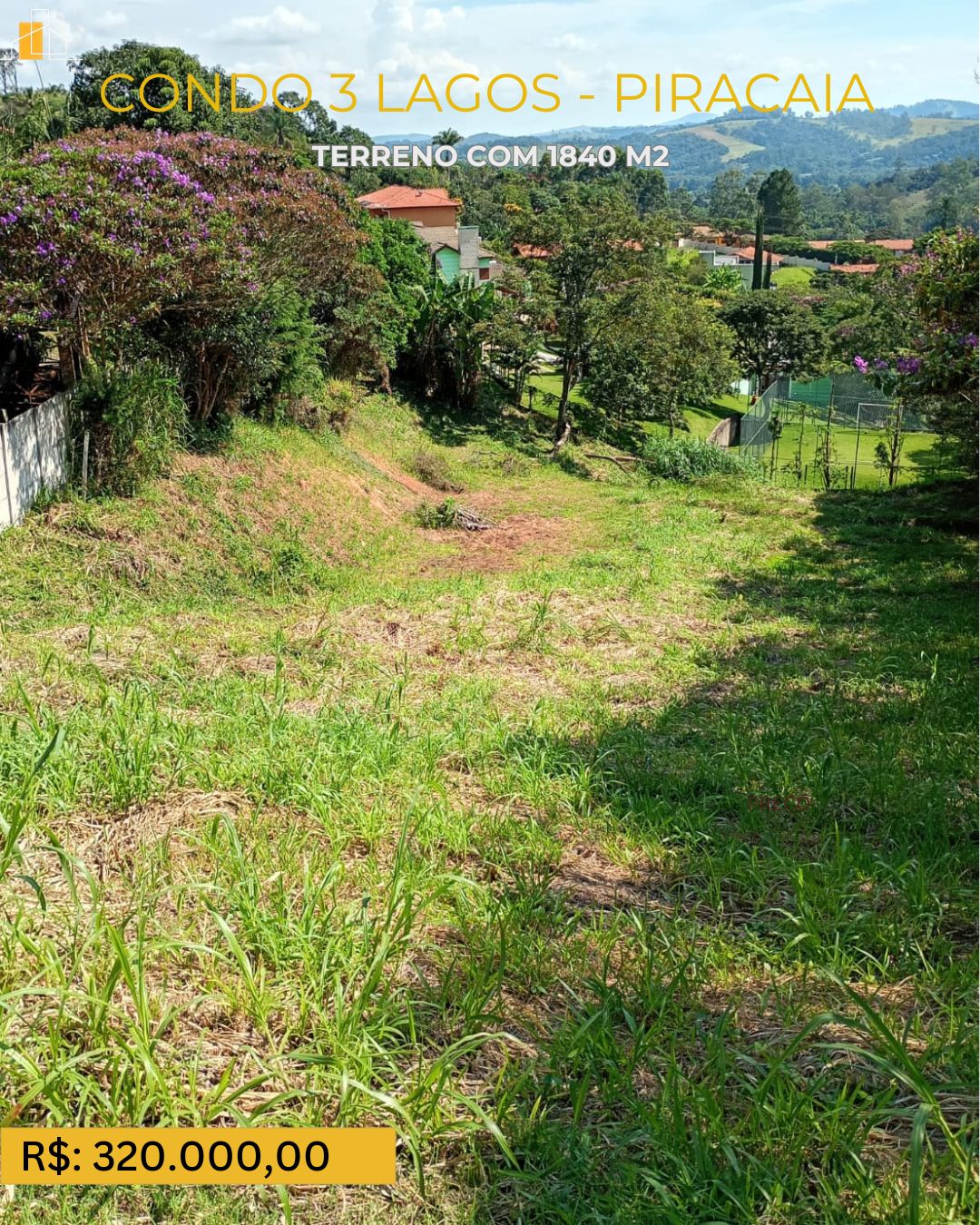 TERRENO EM CONDO 3 LAGOS PIRACAIA