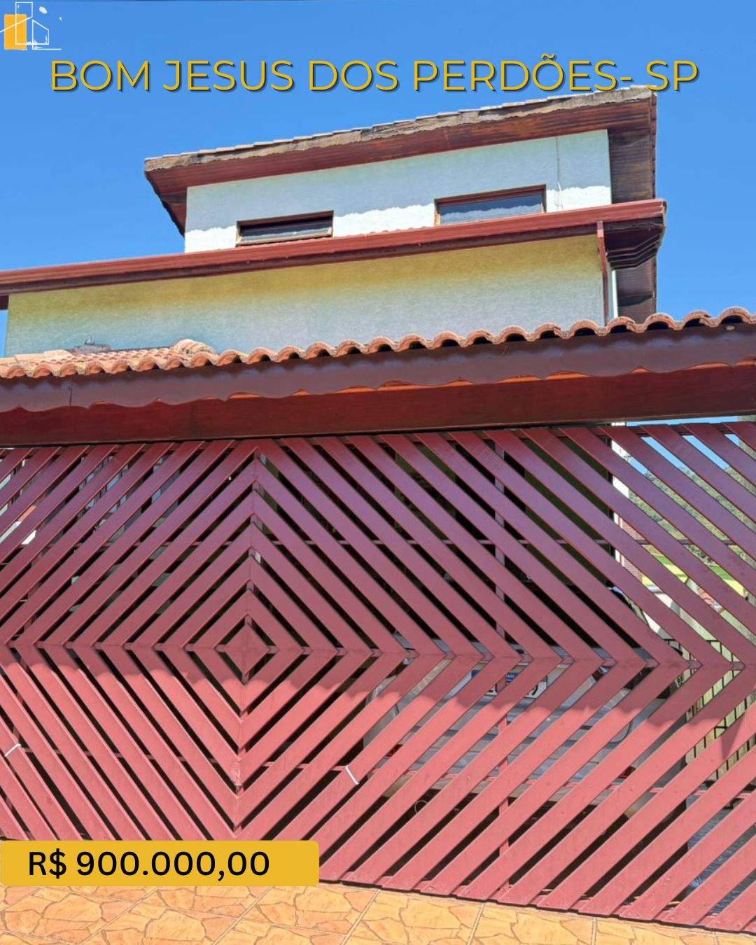 Casa à Venda  Bairro Residencial Tranquilo  Bom Jesus dos Perdões