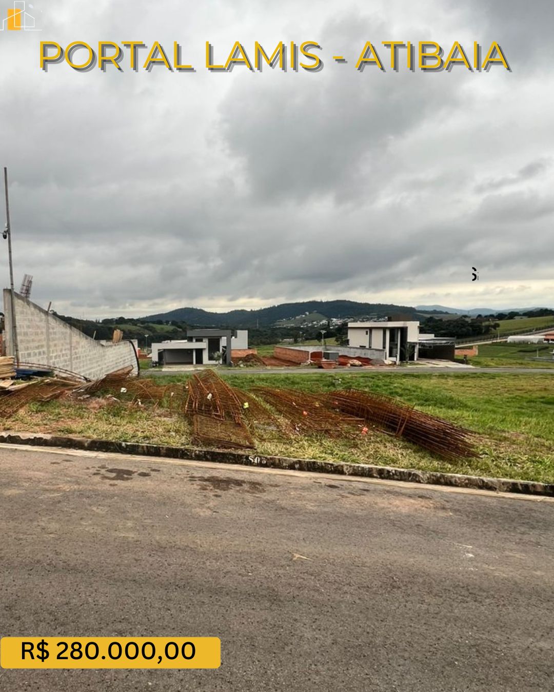 Terreno à venda  Condomínio Portal LAMIS S08 Atibaia-SP