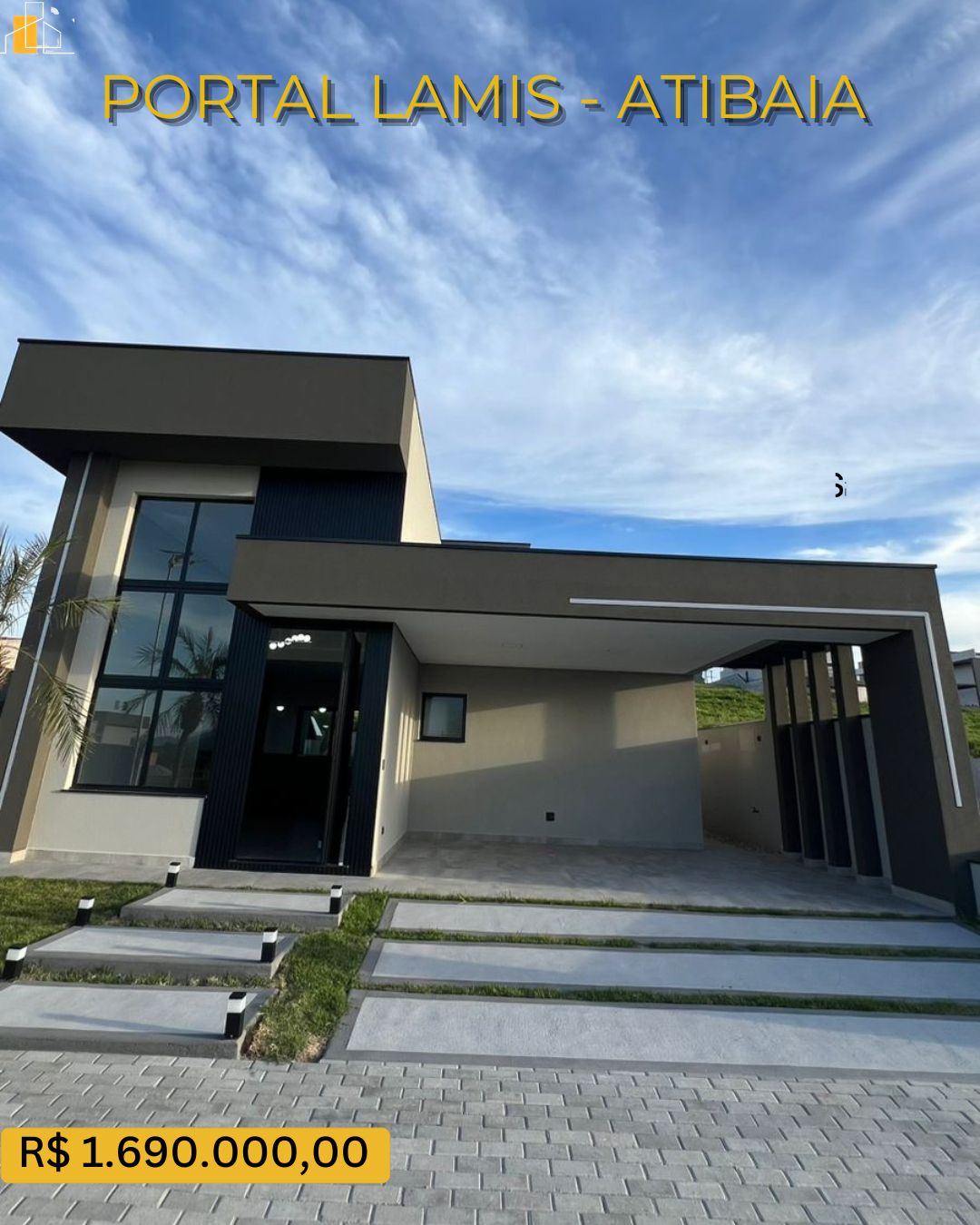 CASA À VENDA  CONDOMÍNIO PORTAL LAMIS ATIBAIA-SP