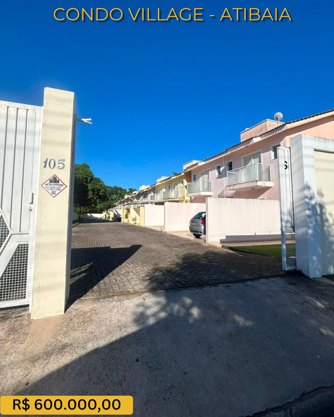 Sobrado à Venda em Condomínio Village Atibaia